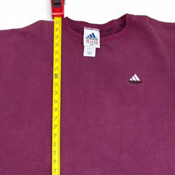 Vintage 90s Adidas Purple Crewneck Sweatshirt Men’s Size XL Embroidered Logo USA - Picture 4 of 8